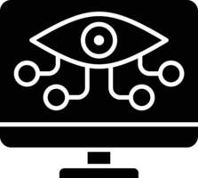 icono de vector de monitoreo