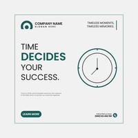 Timeless Creations for Productivity And Success Post Design vector