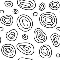 Abstract doodle seamless pattern. Vector hand drawn simple illustration. Freehand scribble pattern.