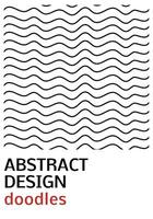 Abstract monochrome cover template with doodle. Freehand vector illustration for banner or poster.