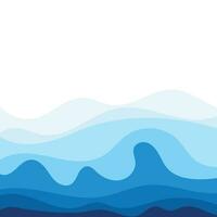 Abstract Water wave design background vector