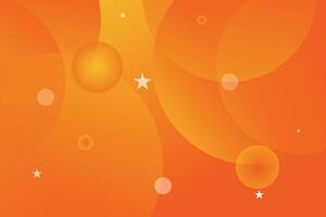 Liquid color background design. Orange elements with fluid gradient Vector illustration