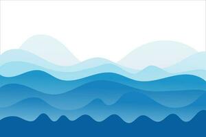 Abstract Water wave design background vector