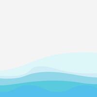 Abstract Water wave design background vector