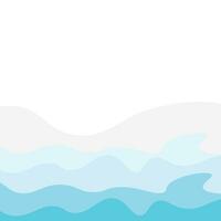 Abstract Water wave design background vector