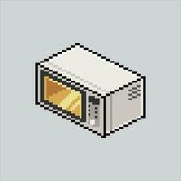 Pixel art illustration Microwave. Pixelated Microwave. Microwave electronics icon pixelated for the pixel art game and icon for website and video game. old school retro. vector