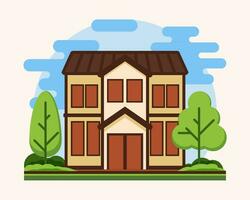 House concept with icon design apartment building vector illustration