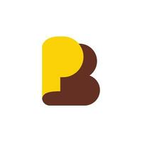 PB logo is professional and simple vector