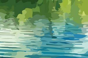 water grass digital paint style background vector