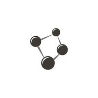 linked simple geometric cooperation symbol vector