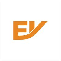 abstract letter ey linked geometric linear logo vector