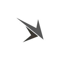 right two arrows simple motion logo vector