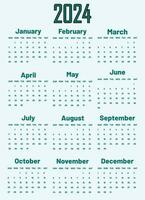 calendar 2024 vector. happy new year calendar eps file vector