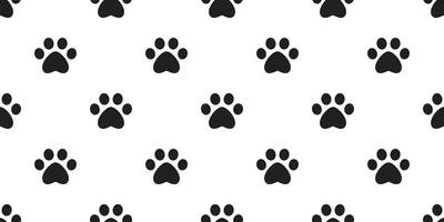 Dog Paw seamless pattern footprint vector cat pet scarf isolated cartoon repeat wallpaper tile background design