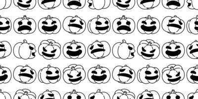 pumpkin Halloween seamless pattern vector scarf isolated repeat wallpaper ghost tile background cartoon illustration icon symbol doodle design