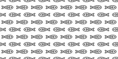 fish Seamless pattern vector tuna salmon scarf isolated shark dolphin whale ocean sea cartoon repeat wallpaper tile background doodle illustration white