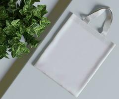 totalizador bolso blanco color y realista textura representación 3d foto