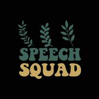 Speech Squad design vector