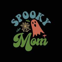 Spooky Mom design vector