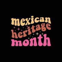 mexican heritage month vector