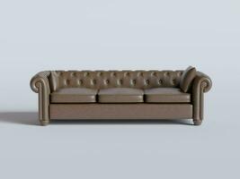 Realistic Sofa made and rendered by 3D software for decoration interrior and etc photo