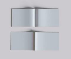 a4 paisaje revista blanco color y realista textura representación 3d foto