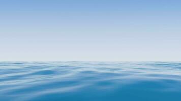 esvaziar água superfície, 3d Renderização. video