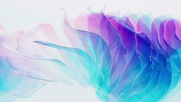 Gradient multilayer glass background, 3d rendering. video