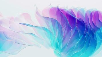 Gradient multilayer glass background, 3d rendering. video