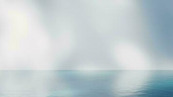 Bright room with water inside, 3d rendering. video