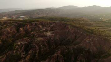 Flowing erosion landform in Yunnan, China. video