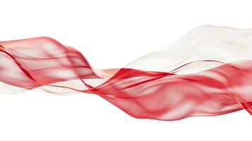 Flowing red cloth background, 3d rendering. video