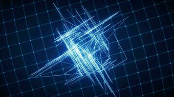 Aléatoire esquisser lignes arrière-plan, 3d le rendu. video