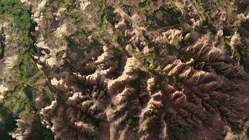 Flowing erosion landform in Yunnan, China. video