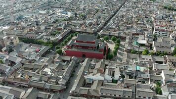 gebouwen en landschappen in weishan, Yunnan, China. video