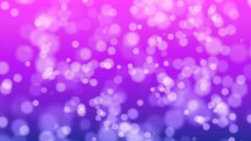brillante partículas con púrpura fondo, 3d representación. video