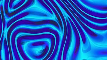 Loop animation of gradient wave cloth, blue color background, 3d rendering. video