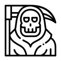 reaper line icon,vector and illustration vector