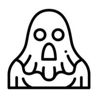 ghost line icon,vector and illustration vector