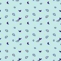 Cute Background of Hand drawn seamless pattern Print Art Abstract design vector