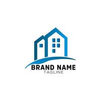 Creative house logo design. Real estate logo template. Home logo vector