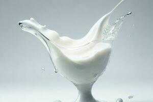 Milk splash. AI Generative Pro Photo