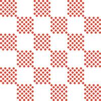 Red checker pattern with dot inside. checker seamless pattern vector. checker pattern. Decorative elements, floor tiles, wall tiles, bathroom tiles, swimming pool tiles. vector