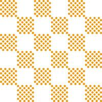 Orange checker pattern with dot inside. checker seamless pattern vector. checker pattern. Decorative elements, floor tiles, wall tiles, bathroom tiles, swimming pool tiles. vector