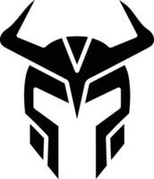 icono de vector de casco vikingo