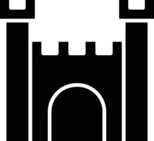 vikingo castillo vector icono