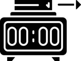 Clock Out Vector Icon