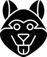 ártico perro vector icono