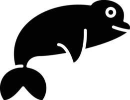 Beluga Whale Vector Icon