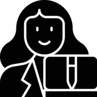 Designer Female Vector Icon